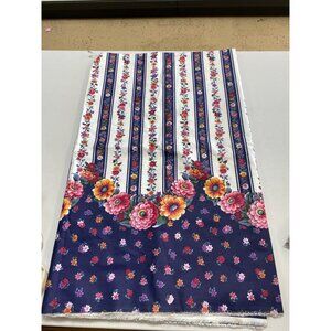 Vintage Floral Print Cotton Fabric 42" W x 110" L